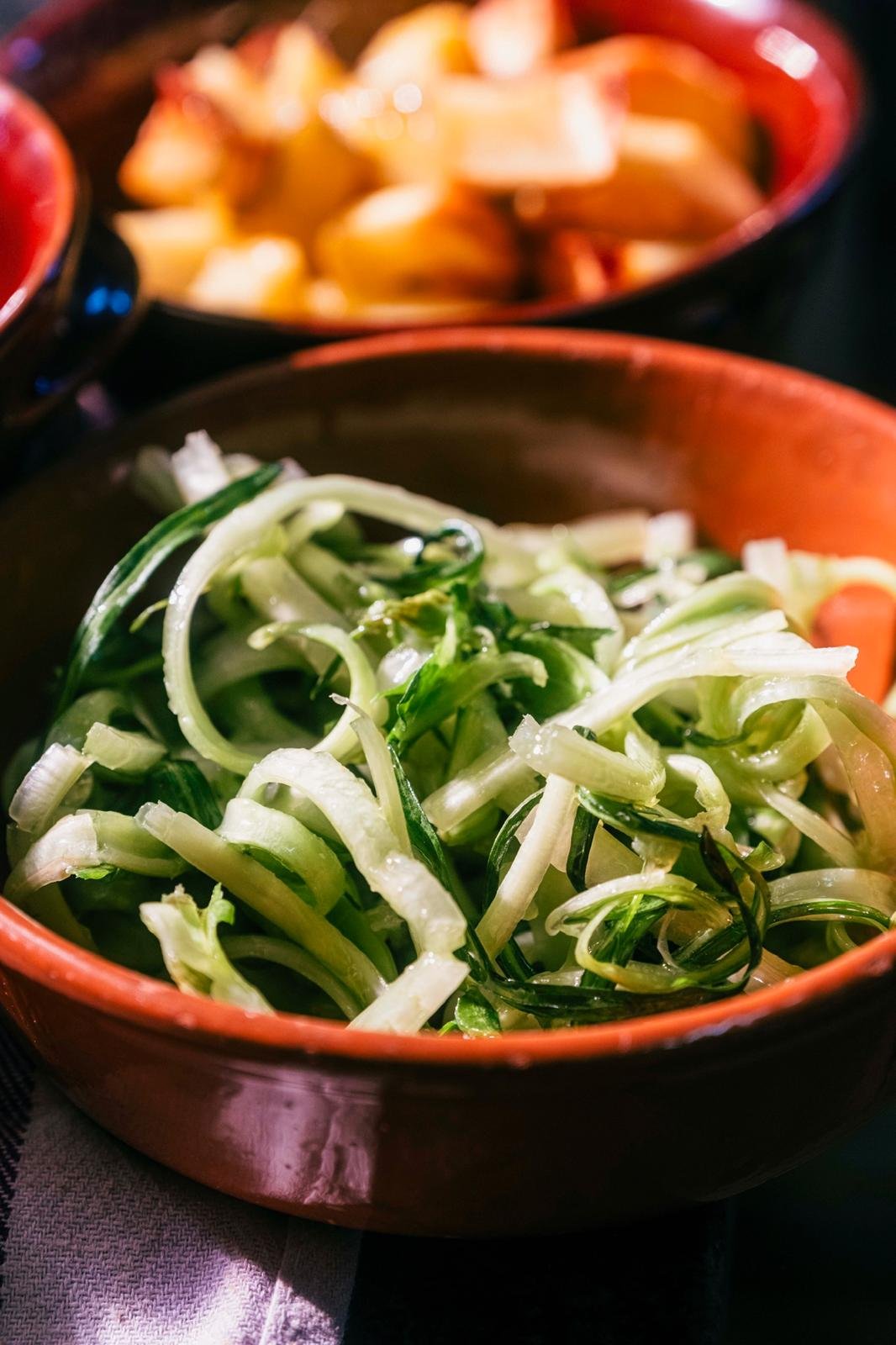 Puntarelle fresche condite alla romana
